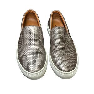 Aquatalia Ashlynn Sneaker Loafer Embossed Leather Size 7 Italy